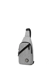 Smart Bags Kırçıllı Gri-Siyah Kadın Body Bag SMB1239