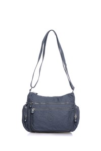 Smart Bags  Lacivert Kumaş Kadın Omuz Çantası SMB1115