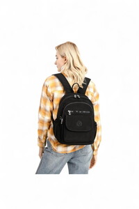  Smart Bags Krinkıl Siyah Kadın Sırt Çantası SMBMT1187