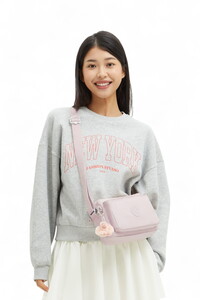  Kipling Abanu M Pink Shine Kadın Çapraz Askılı Çanta KI6831