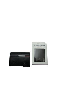  U.S. Polo Assn.  Siyah Soft Deri Unisex Kartlık PLCUZ9216