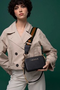  Sisley  Siyah Kadın Çapraz Askılı Çanta SLY070