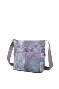  Smart Bags Krinkıl Mor-Çiçekli Kadın Çapraz Askılı Çanta SMB3163