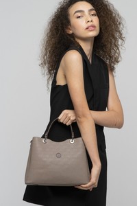  Valentino Orlandi Monogram Taş-Kahve Kadın El Çantası VLT074