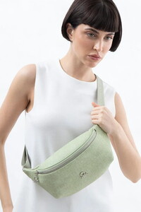  Benetton Monogram Yeşil Kadın Bel Çantası BNT1615