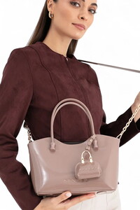  Sisley Logo Detaylı Taş Kadın El Çantası SLY282