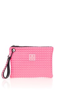  Bilik Deri  Pembe Kumaş Kadın Portföy & Clutch Çanta MELİS