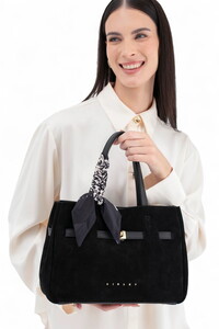  Sisley Nappa Siyah Kadın El Çantası SLY308