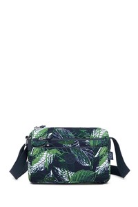 Smart Bags Krinkıl Lacivert/Yeşil Kadın Çapraz Askılı Çanta SMB1006