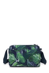  Smart Bags Krinkıl Lacivert/Yeşil Kadın Çapraz Askılı Çanta SMB1006
