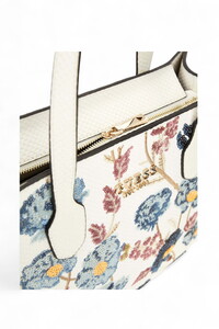  Guess Zaria Beyaz-Çiçekli Kadın Omuz Çantası HWKF7330220