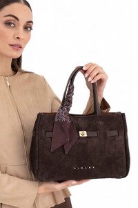  Sisley Nappa Kahve Kadın El Çantası SLY308