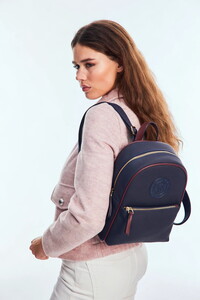  U.S. Polo Assn.  Lacivert-Bordo Kadın Sırt Çantası US24730