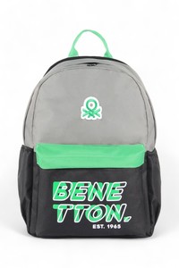 Benetton  Gri/Siyah Unisex Okul Sırt Çantası BEN03841