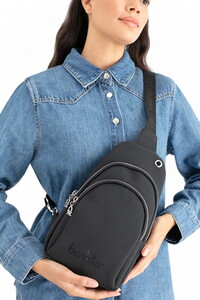  Benetton  Siyah Kadın Body Bag BNT1652