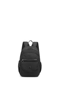 Smart Bags Krinkıl Siyah Metalik Kumaş Kadın Sırt Çantası SMBMT1187