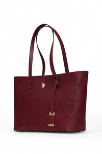  U.S. Polo Assn. Logo Detaylı Bordo Kadın Omuz Çantası US25625