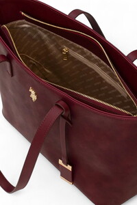  U.S. Polo Assn. Logo Detaylı Bordo Kadın Omuz Çantası US25625