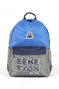 Benetton  Mavi/Gri Unisex Okul Sırt Çantası BEN03845