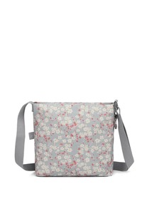  Smart Bags Krinkıl Gri-Çiçekli Kadın Çapraz Askılı Çanta SMB3163
