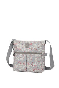 Smart Bags Krinkıl Gri-Çiçekli Kadın Çapraz Askılı Çanta SMB3163