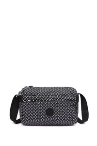 Smart Bags Krinkıl Siyah/Beyaz Kumaş Kadın Çapraz Askılı Çanta SMB1006