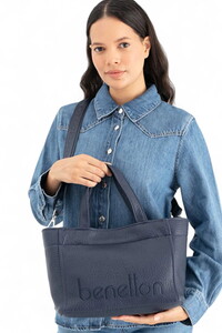 Benetton Soft Line Lacivert Kadın El Çantası BNT1635