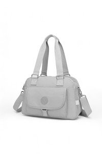  Smart Bags Krinkıl Açık Gri Kadın Omuz Çantası SMB1122