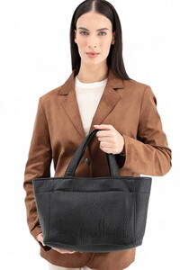  Benetton Soft Line Siyah Kadın El Çantası BNT1635