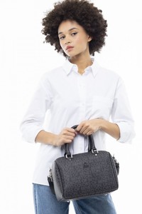Benetton Monogram Siyah Kadın El Çantası BNT955