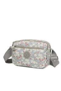  Smart Bags Krinkıl Gri Çiçekli Kadın Çapraz Askılı Çanta SMB3029