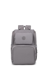 Smart Bags Krinkıl Gri Kumaş Kadın Sırt Çantası SMB3000