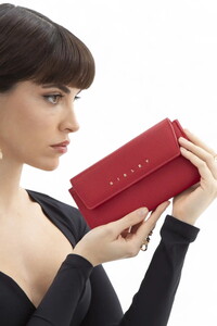 Sisley Soft Line Kırmızı Kadın Cüzdan SLY140