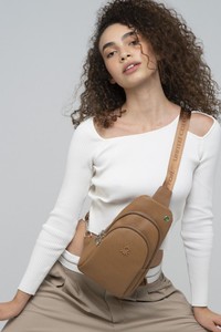  Benetton Gofraj Camel Kadın Body Bag BNT854