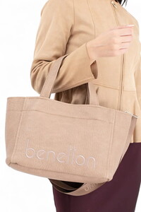  Benetton Soft Line Vizon Kadın El Çantası BNT1635