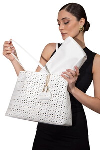 Sisley  Beyaz Kadın Omuz Çantası SLY169