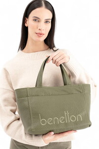 Benetton Soft Line Haki Kadın El Çantası BNT1635