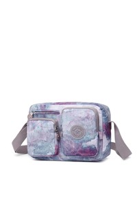  Smart Bags Krinkıl Mor-Çiçekli Kadın Çapraz Askılı Çanta SMB3180