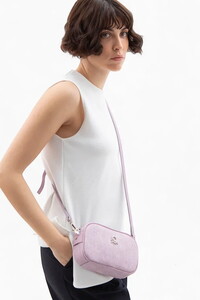  Benetton Monogram Lila Kadın Çapraz Askılı Çanta BNT1537