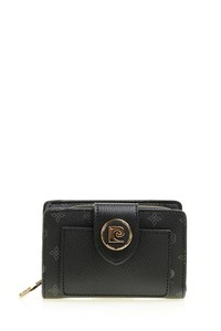  Pierre Cardin  Siyah Monogram Kadın Portföy & Clutch Çanta 06PC22K602-MN