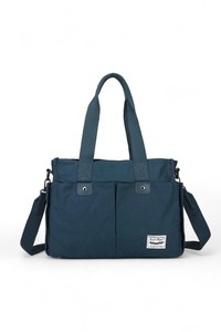 Smart Bags Kanvas Lacivert Kadın Omuz Çantası SMB1307