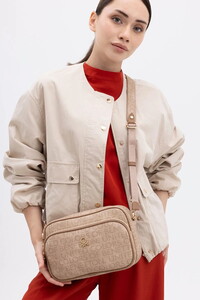 Benetton Monogram Camel Kadın Çapraz Askılı Çanta BNT1398
