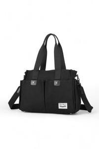  Smart Bags Kanvas Siyah Kadın Omuz Çantası SMB1307