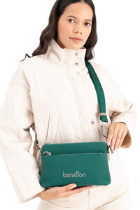  Benetton  Yeşil-Taş Kadın Çapraz Askılı Çanta BNT1667