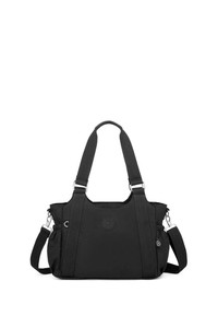 Smart Bags Krinkıl Siyah Kumaş Kadın Omuz Çantası SMB1163