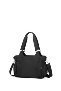  Smart Bags Krinkıl Siyah Kumaş Kadın Omuz Çantası SMB1163