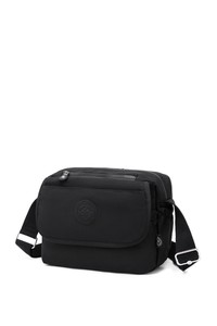  Smart Bags Krinkıl Siyah Kumaş Kadın Çapraz Askılı Çanta SMB1172