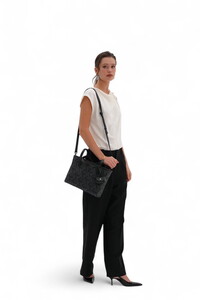  U.S. Polo Assn. Logo Detaylı Siyah Kadın Omuz Çantası US25504