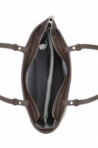  Benetton Monogram Taş-Kahve Kadın Omuz Çantası BNT1646