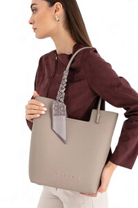  Sisley Logo Detaylı Taş Kadın Omuz Çantası SLY264